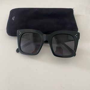 CELINE Black Oversized Sunglasses